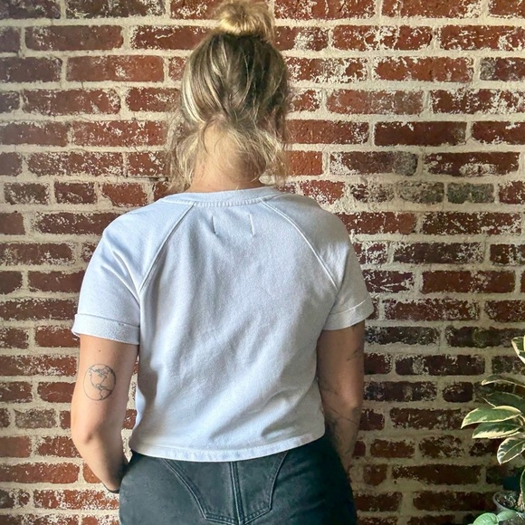 Calvin Klein Jeans Short Sleeve Cropped Sweatshirt - Picture 3 of 8